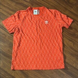 Adidas Red-Orange Short Sleeve Tee
